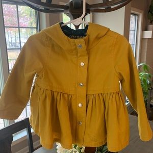 Fall peplum jacket toddler girl